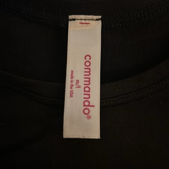 NEW Commando Minimalist Crew Neck T-Shirt Black Short Sleeve Tee Sz M/L - Picture 7 of 8